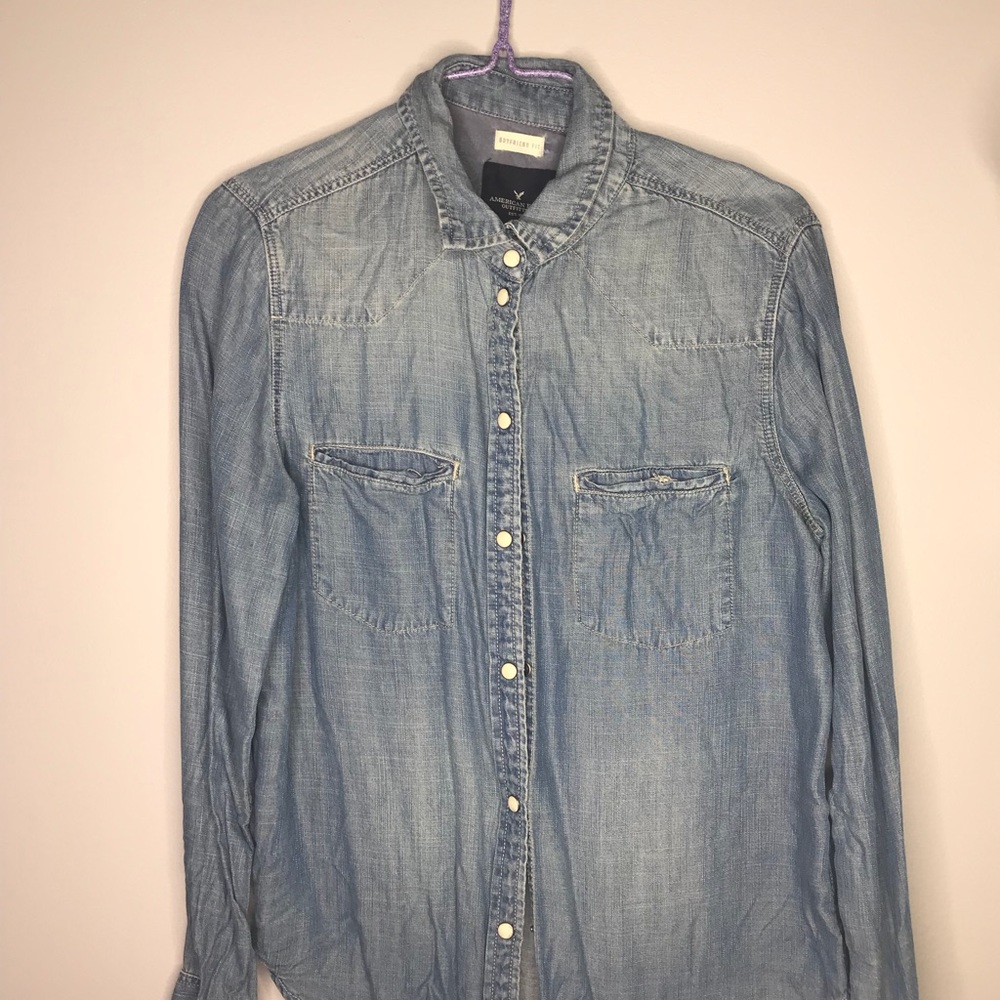 American eagle denim shirt